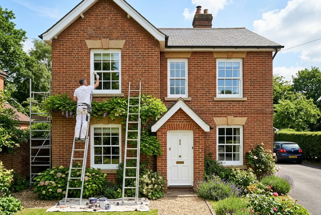 Best Time to Paint a House Exterior in the UK: Weather & Temperature Guide