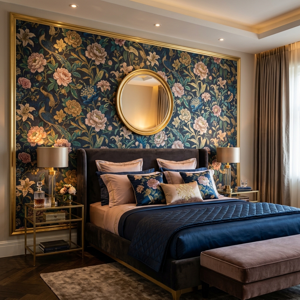 Premium wallpaper hanging craftsmanship